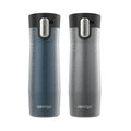 Contigo® AUTOSEAL® West Loop Vacuum-Insulated Stainless Steel Travel Mug with Easy-Clean Lid, 20 oz, 2-Pack axbJ