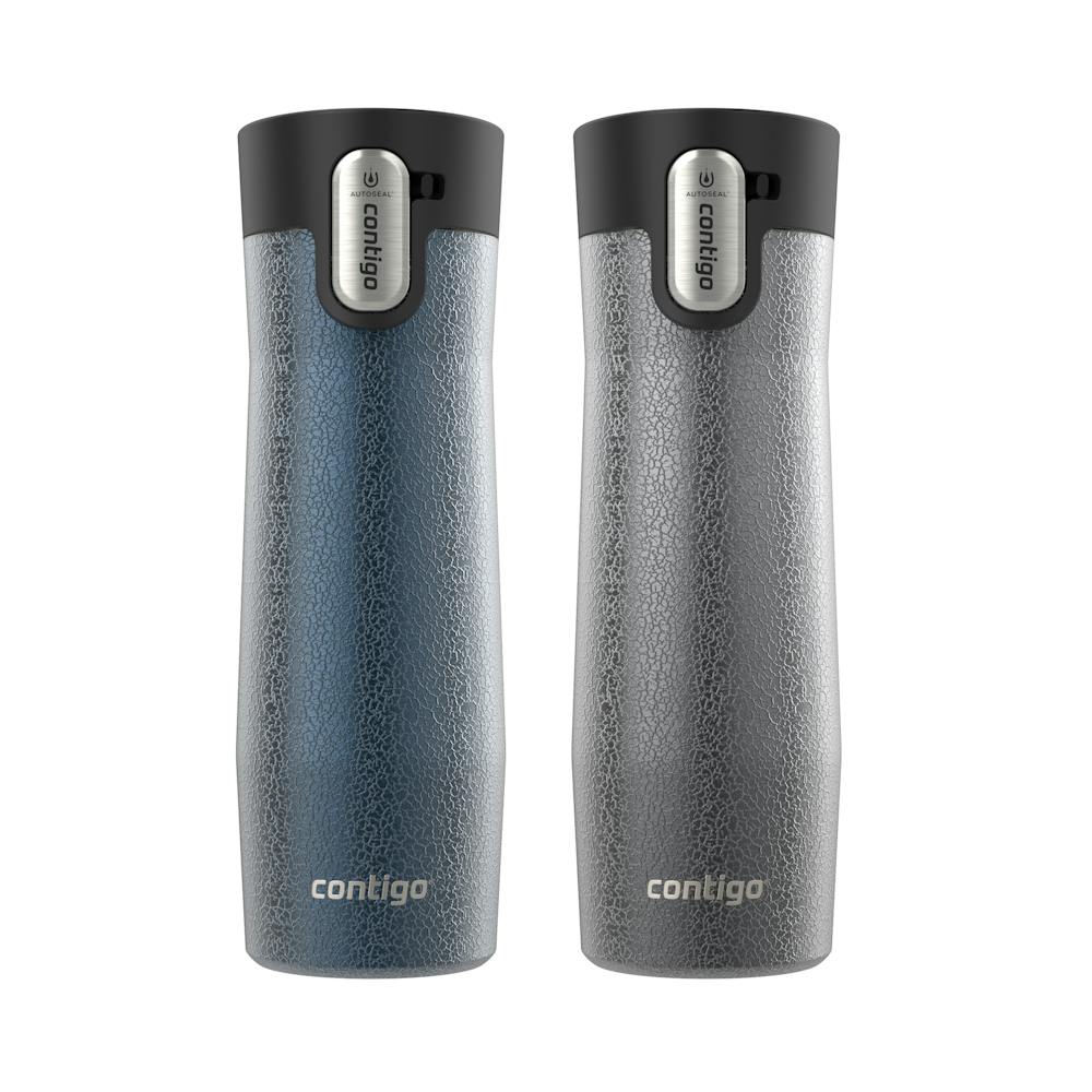 Contigo® AUTOSEAL® West Loop Vacuum-Insulated Stainless Steel Travel Mug with Easy-Clean Lid, 20 oz, 2-Pack axbJ