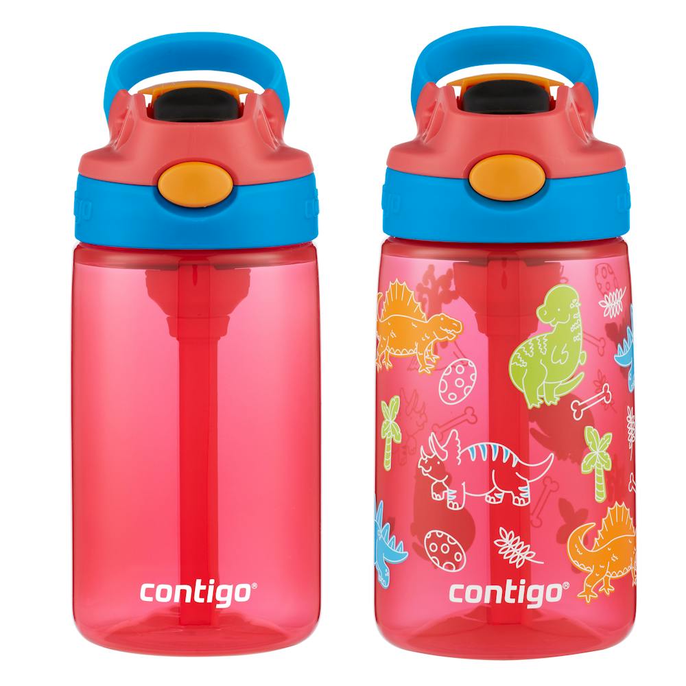 Contigo® Kids Water Bottle with Redesigned AUTOSPOUT® Straw, 14 oz, 2 pack g5V5