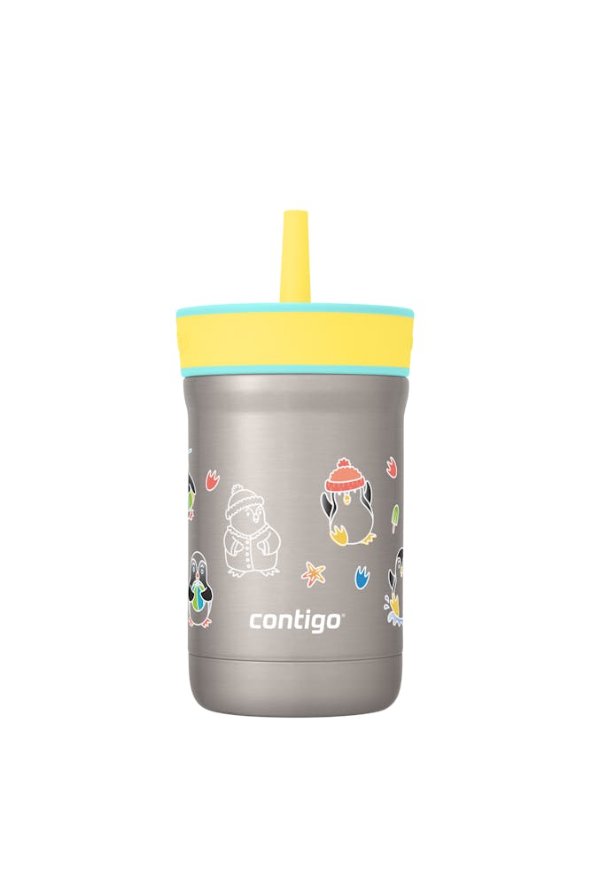 Contigo® Kids Leighton Spill-Proof Stainless Steel Tumbler with Straw, 12oz lkUv