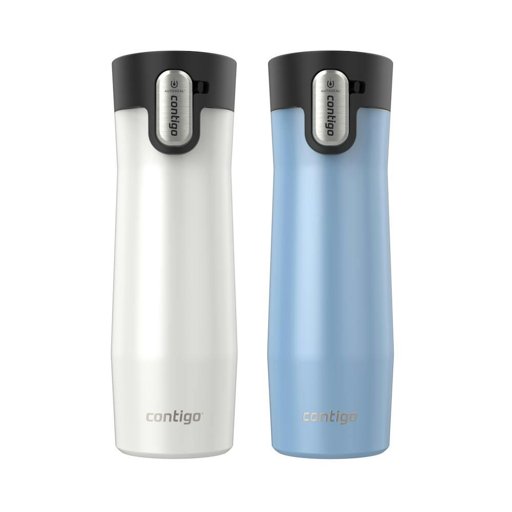 Contigo® AUTOSEAL® West Loop Vacuum-Insulated Stainless Steel Travel Mug with Easy-Clean Lid, 20 oz, 2-Pack OBVv