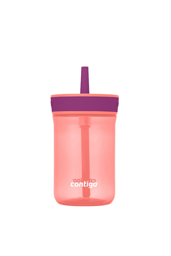Contigo® Kids’ Leighton Straw Tumbler with Spill-Proof Leak-Proof Lid, 14oz tz28