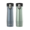 Contigo® AUTOSEAL® West Loop Vacuum-Insulated Stainless Steel Travel Mug with Easy-Clean Lid, 20 oz, 2-Pack 2GNu