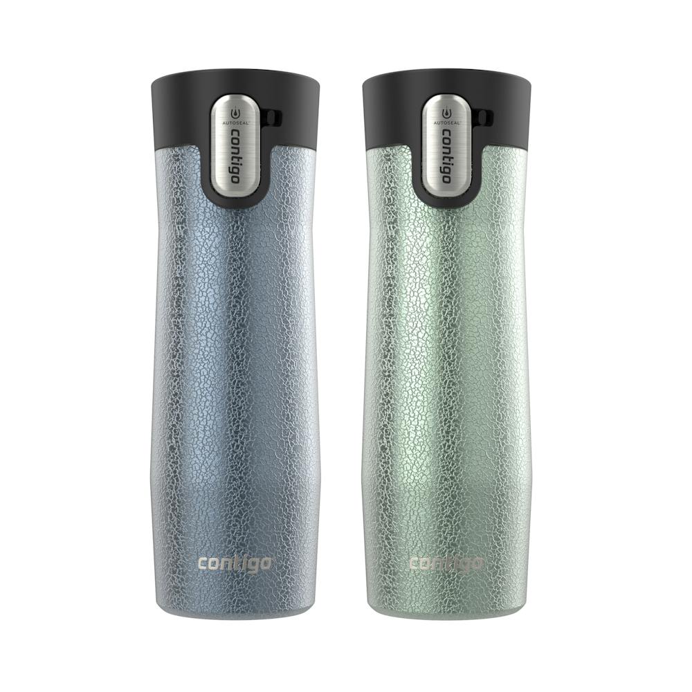 Contigo® AUTOSEAL® West Loop Vacuum-Insulated Stainless Steel Travel Mug with Easy-Clean Lid, 20 oz, 2-Pack 2GNu