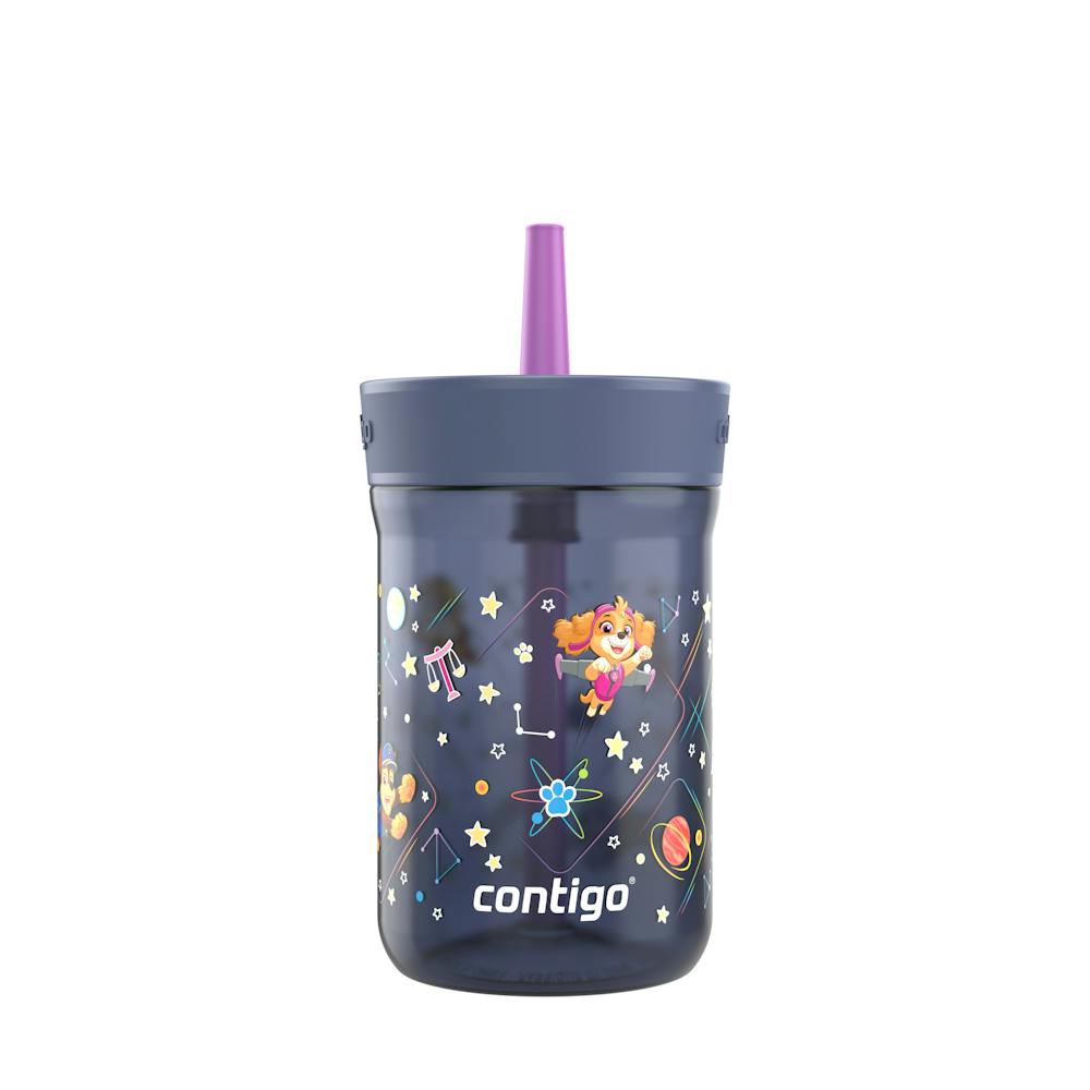Contigo® Kids’ Leighton Straw Tumbler with Spill-Proof Leak-Proof Lid, 14oz Mjy9