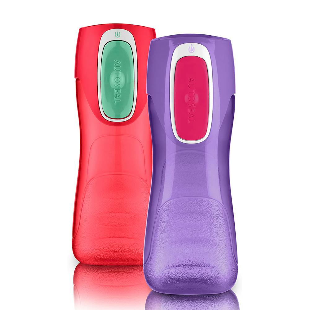 Contigo® Trekker Kids Water Bottle with AUTOSEAL® Lid, 14oz, 2-Pack fBIy