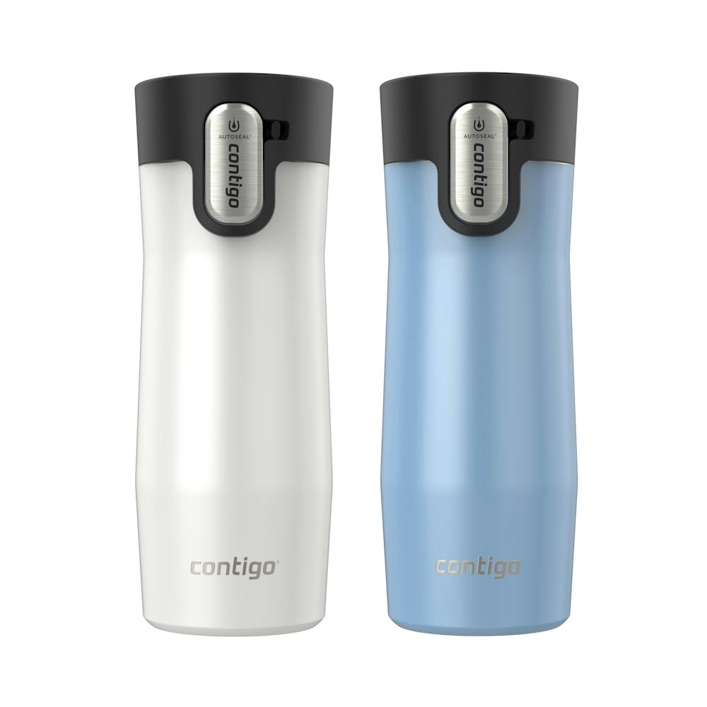 Contigo® AUTOSEAL® West Loop Vacuum-Insulated Stainless Steel Travel Mug with Easy-Clean Lid, 16 oz, 2-Pack 3bmF