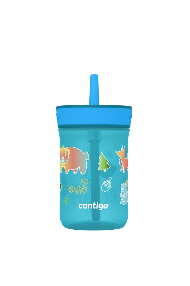 Contigo® Kids’ Leighton Straw Tumbler with Spill-Proof Leak-Proof Lid, 14oz lt4w