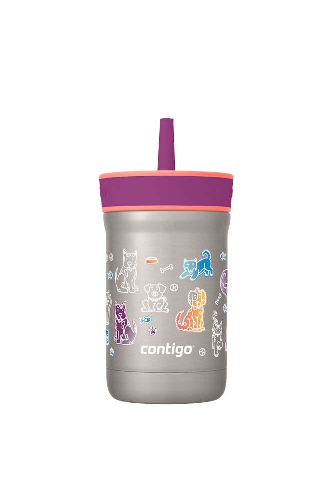 Contigo® Kids Leighton Spill-Proof Stainless Steel Tumbler with Straw, 12oz MJyH