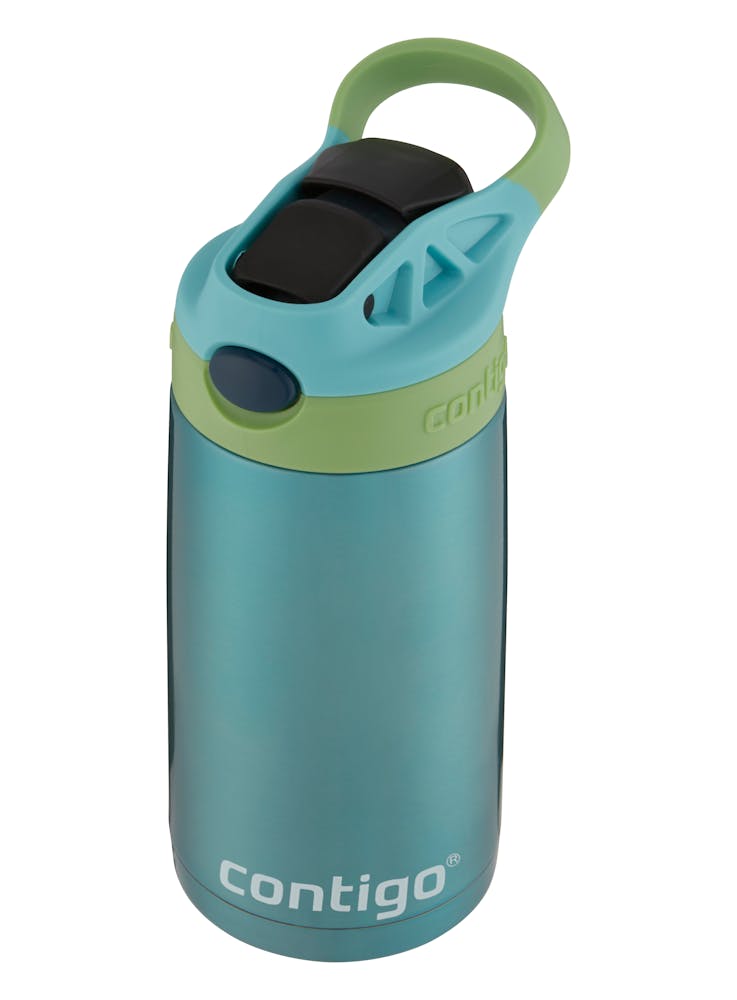 Contigo® Kids Straw Stainless Steel Water Bottle with AUTOSPOUT® Lid, 13oz fFVa