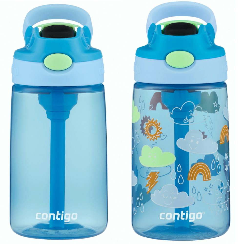 Contigo® Kids Water Bottle with Redesigned AUTOSPOUT® Straw, 14 oz, 2 pack WTSC