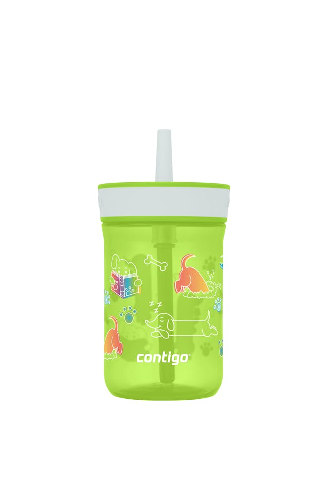 Contigo® Kids’ Leighton Straw Tumbler with Spill-Proof Leak-Proof Lid, 14oz 3EQ8